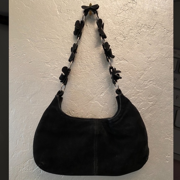 Handbags - Vintage Suede Daisy Purse